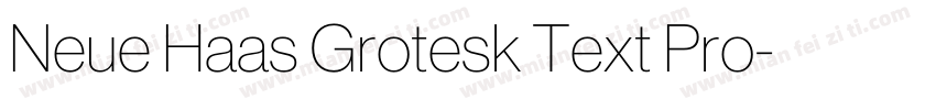 Neue Haas Grotesk Text Pro字体转换